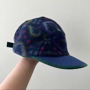 Vintage Patagonia Synchilla Fleece Duckbill Hat Tapestry Ink Blue